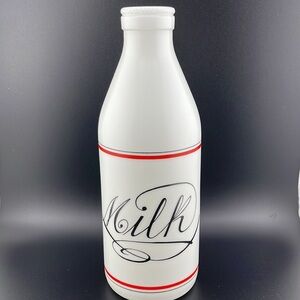Egizia Vintage White Milk Glass Bottle